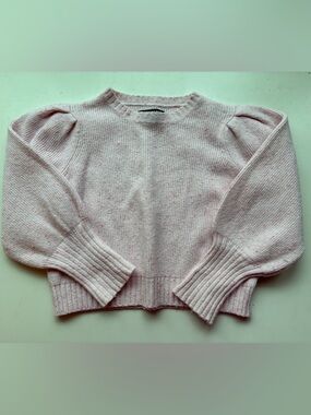 Something Navy Pale Pink Speckled Crewneck Sweater